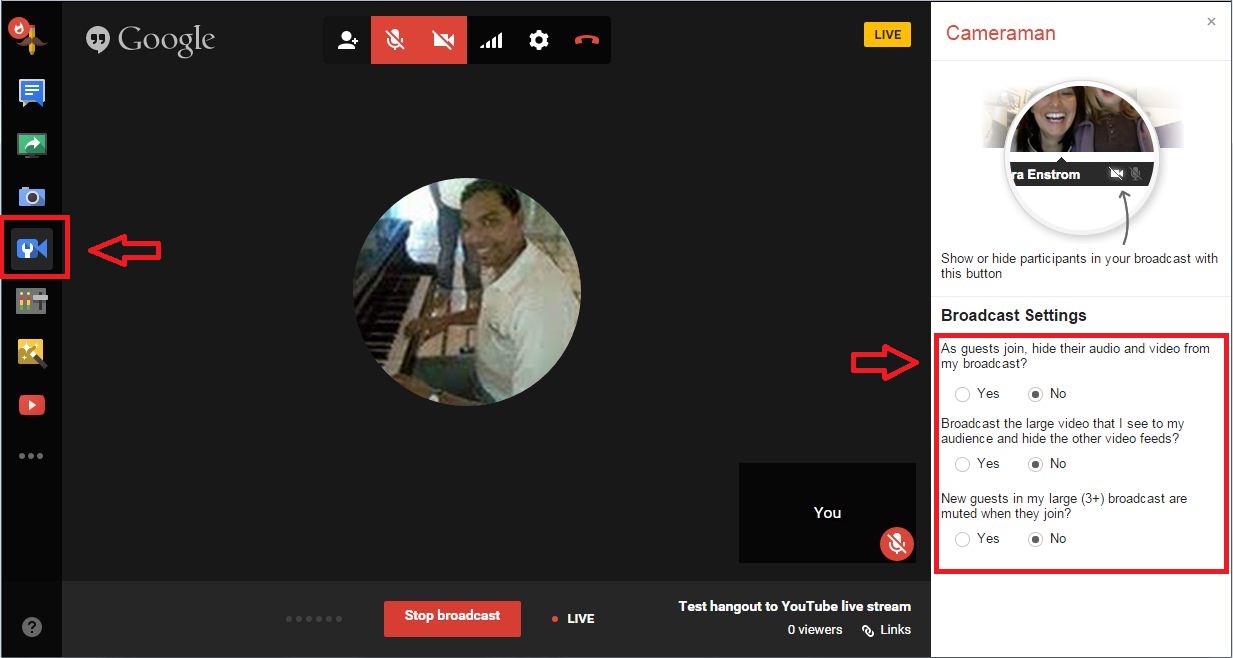 How to use Google Hangouts to live stream